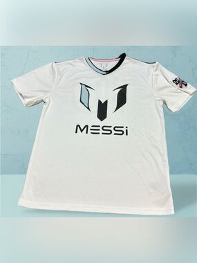 Messi Kids' White Performance Soccer Jersey Xl